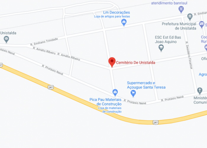 x, x - centro, Unistalda - RS, 97755-000