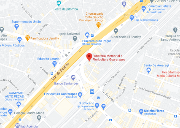 Estr. da Batalha, 80 - Prazeres, Jaboatão dos Guararapes - PE, 54315-010